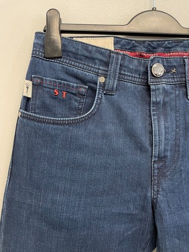 TRAMAROSSA MICHELANGELO SOFT DENIM BLUE LADIES JEANS W29 L37 BNWT 9149 - Picture 2 of 9