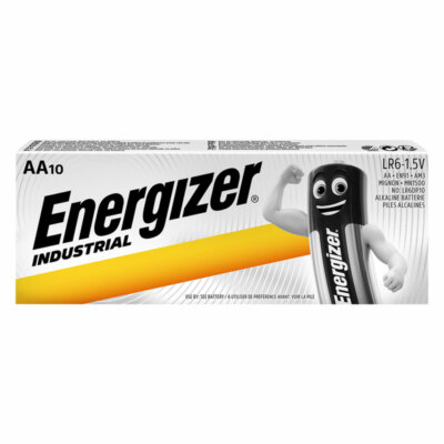 10 x Energizer AA batteries Industrial 1.5V LR6 EN91 AM3 MN1500 MIGNON