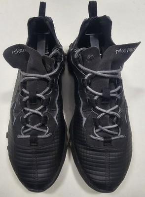 Nike React Element 55 Mens US 9 Black Running Shoes CI3835-002 Sneakers