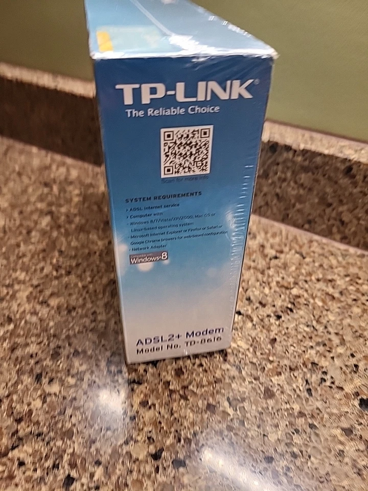 TP-Link ADSL2+ Modem TD-8616 Up to 24M Downstream bandwidth NEW Sealed - Image 2 of 4