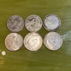 Lot of 6 Canadian Silver Quarters 80 Percent Silver