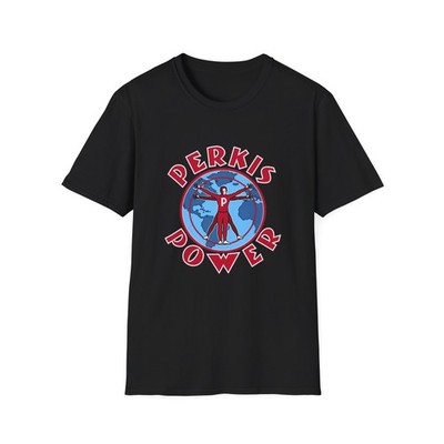 Perkis Power T-Shirt  Toky perkis - | Retro Globe Hero Design
