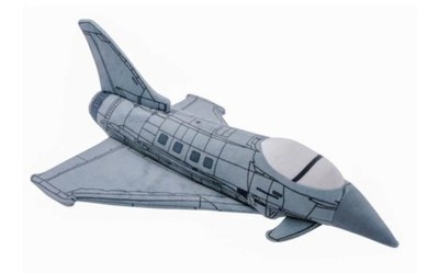 Großer Eurofighter Taifun weiches Plüschtier Flugzeug