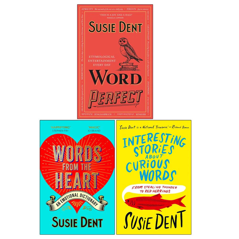 Susie Dent 3 Book Collection Set Word Perfect, Words from the Heart | Susie Dent