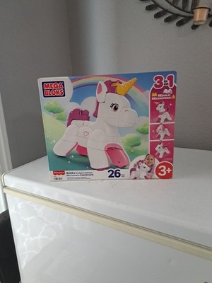 Mega Bloks Build & Enchant Unicorn , Pegasus, Puppy Toy Block Set 26 Pieces NEW