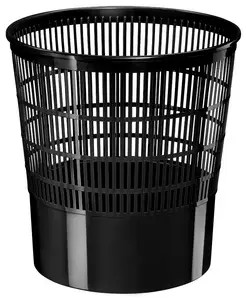 CEP Papierkorb Basic, 16 Liter, schwarz 1 bis 40 Stk SPARE 71%