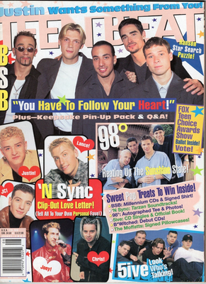 BACKSTREET BOYS Teen Beat Magazine August 1999 JUSTIN TIMBERLAKE W