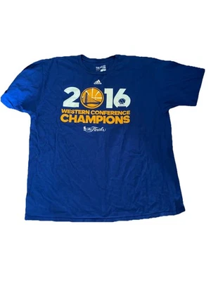 Adidas Golden State Warriors T-Shirt Champions 2016 Blau XXL Retro - Bild 1 von 3