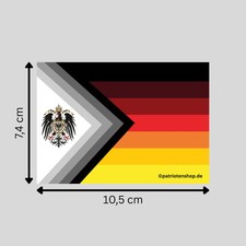Deutschland-STOLZ-Flagge: 10 - 300 Sticker (Premium-Qualit&auml;t)