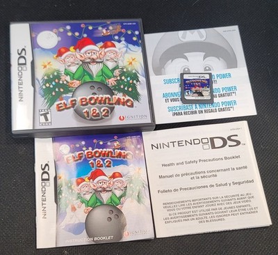 Elf Bowling 1 & 2 (Nintendo DS, 2005)  Complete  CIB