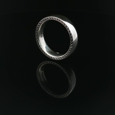 David Yurman Ring - Streamline Sterlingsilber - Größe 10 - Herren - Neu mit Etikett