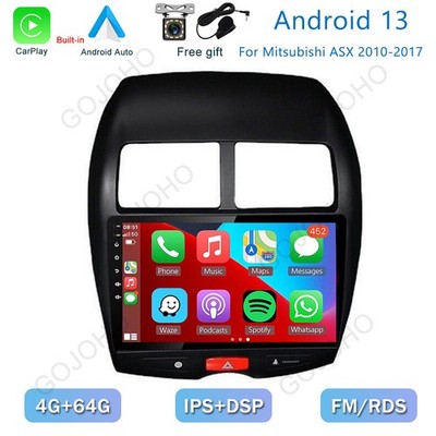 64GB Car Stereo Carplay For 2010-2017 Mitsubishi ASX Radio Android 13 GPS Navi