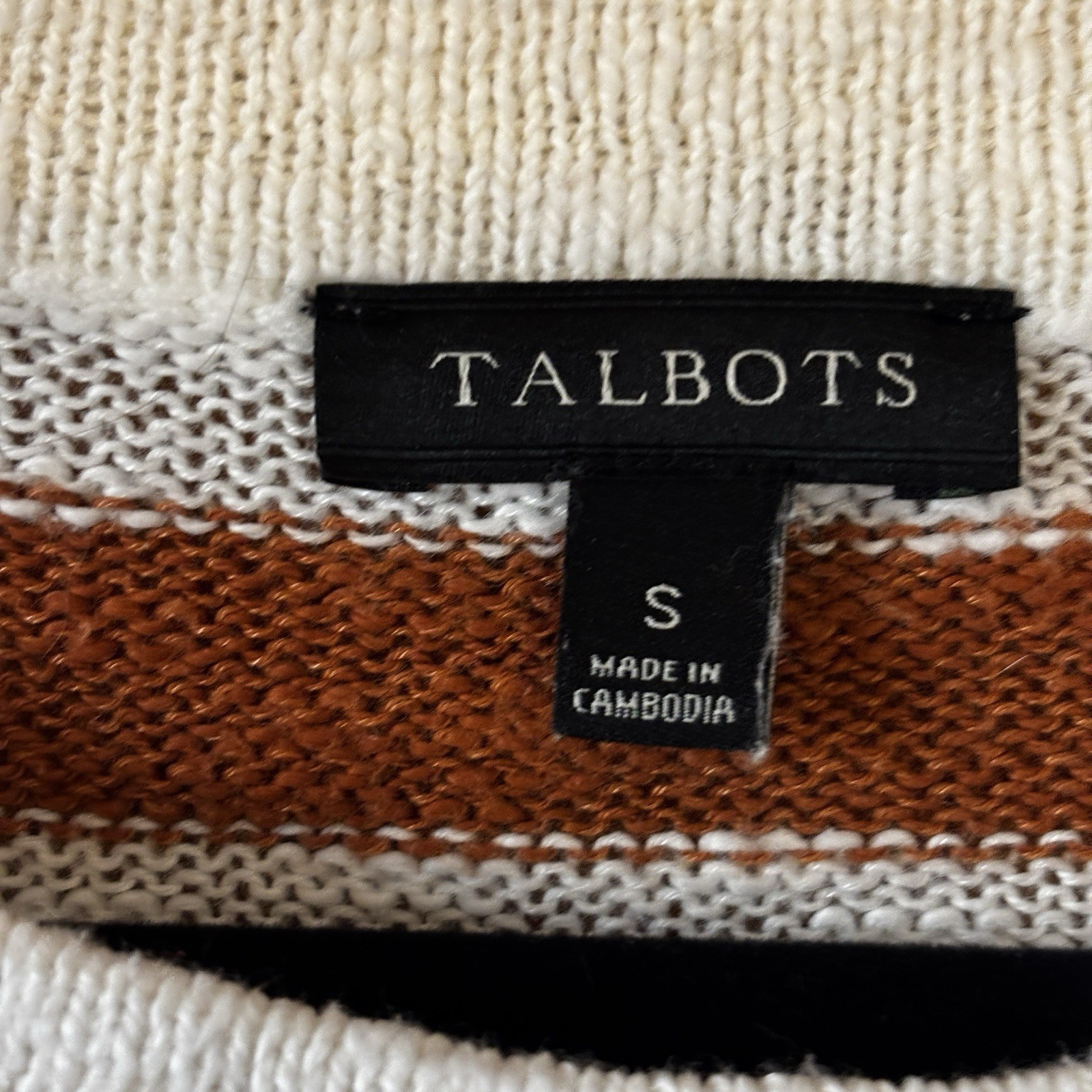 Talbots Multicolor Striped Knit Pullover Sweater … - image 3