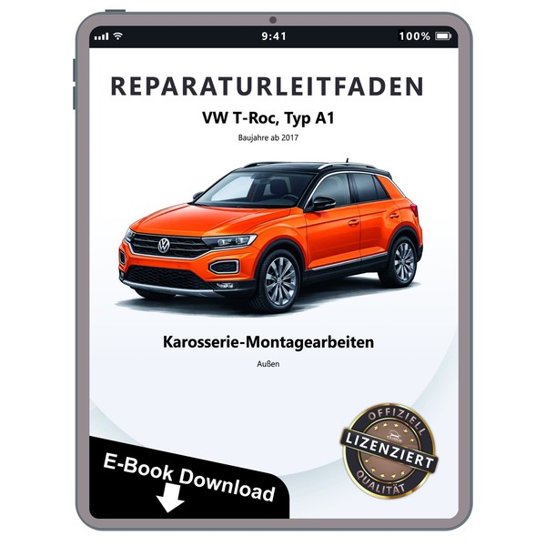 Vw T-Roc A1 Ab 2017 Karosserie Montagearbeiten AußEn Werkstatthandbuch Pdf Datei-image