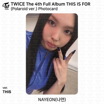 TWICE 4th Full Album THIS IS FOR Polaroid ver. Photocard Polaroid