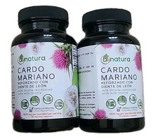 2  CARDO MARIANO, diente Leon Milk Thistle Reinforced with Milk Thistle 90 CAP