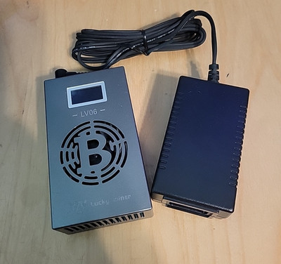 Lucky Miner V06 Bitcoin Miner 500GH/S Bticon Lotto Device SHA256  DGB BM1366