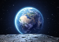 LYWYGG 7X5FT Universe Backdrop Outer Space Earth Surface Photography Backdrop...
