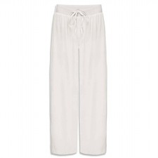 Pj Harlow Women's Jolie Satin Capri Pant Pearl