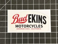 New Bud Ekins Motorcycles Sherman Oaks Decal Sticker Triumph McQueen