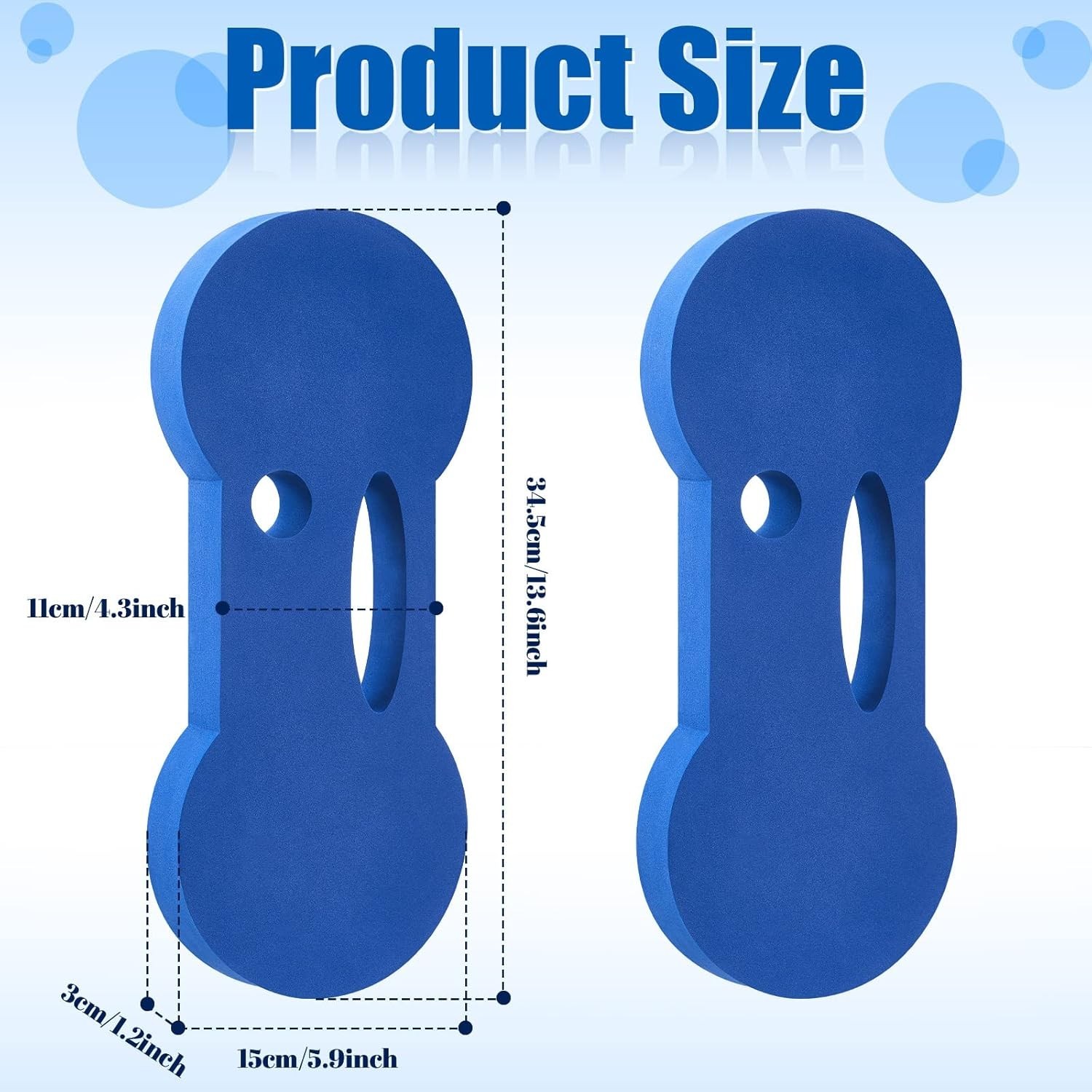 2 paquetes de discos de ejercicios acuáticos con pesas de mano