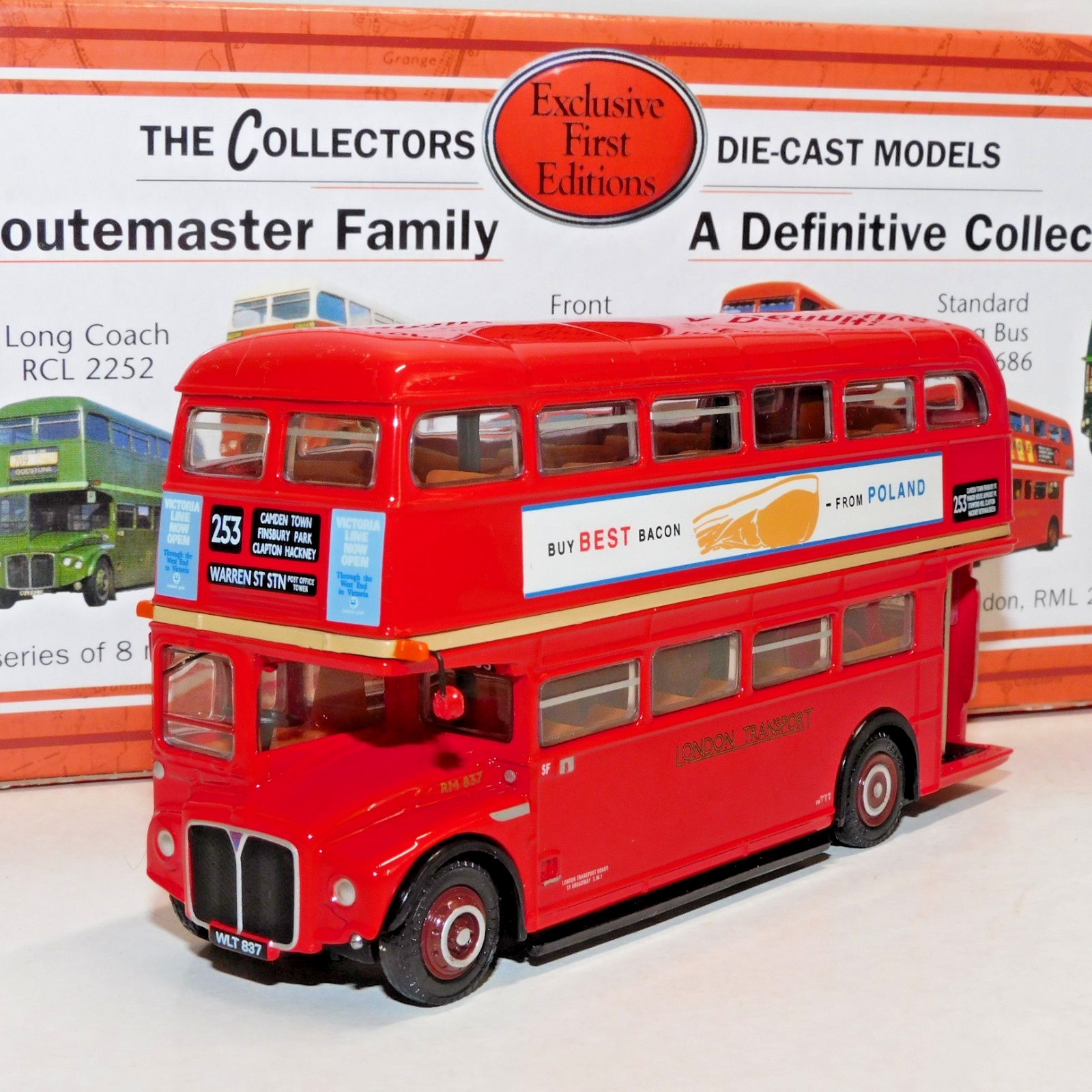 EFE ROUTEMASTER BUS LONDON TRANSPORT ROUTE 253 WARREN STREET 1/76 31501