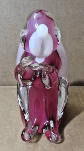 (VINTAGE) 6" DOG FIGURINE (AUTHENTIC ITALIAN MURANO GLASS) EX!