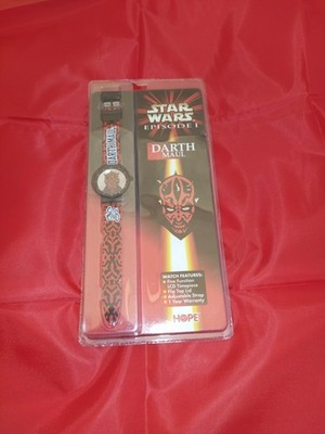 Boxed Star Wars Episode I Armbanduhr Uhr Darth Maul NEU!! Ovp Vintage Sammler 