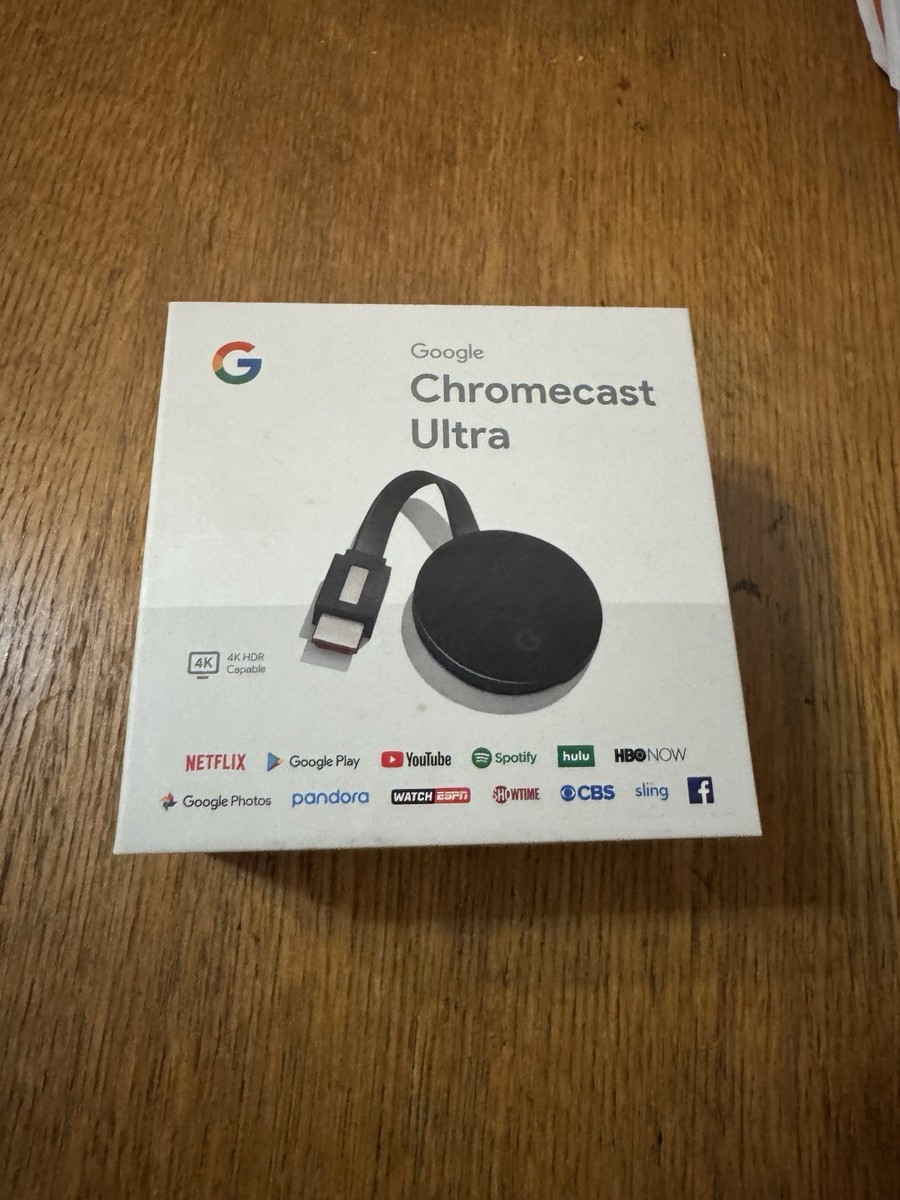 Google Chromecast Ultra Black Digital Media Streamer (CA