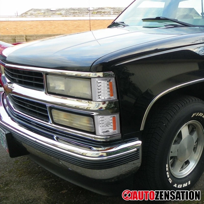 Fit 1994-1998 Chevy C/K 1500 2500 Silverado Tahoe Corner Lights Signal Lamps Foto 2 de 4