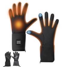 BNZ Heated Gloves for Men Women, Rechargeable Heated Gloves for Winter Sports