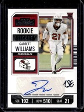 2023 Panini Contenders Garrett Williams SP Auto #176b Cardinals