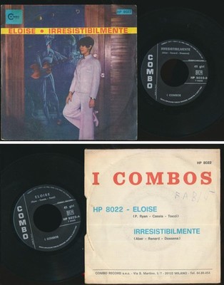 I COMBOS 45 TOURS SP 7'' ITALY *ELOISE* BARRY RYAN