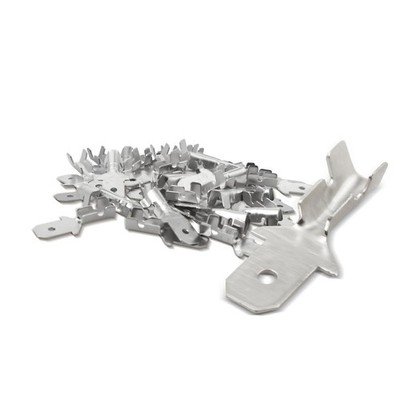 100 Stück nicht isolierte verzinnte Spaten Crimp Klemmen, Steckerbreite 4,8 mm fo