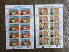 Azerbaijan 1998 set sheets Europa/CEPT/Festivals stamps (Michel 438/39 Klb) MNH