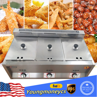 3-Pan Propane Gas Food Warmer Restaurant Tabletop Desktop Countertop Steam Table