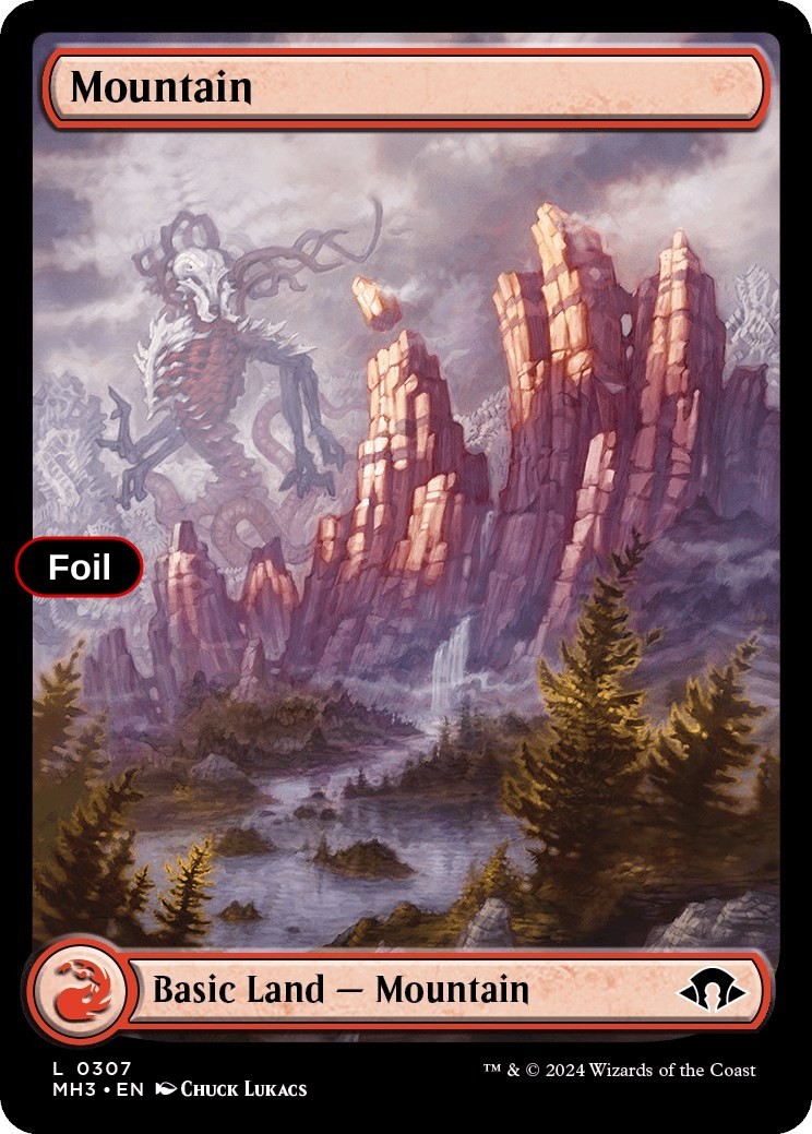 Mountain (0307) Foil Modern Horizons 3 LP MTG 307