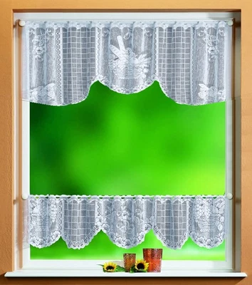 GARDINENBOX Juego de cortinas de cristal 2 piezas, 30/50x160, 33505