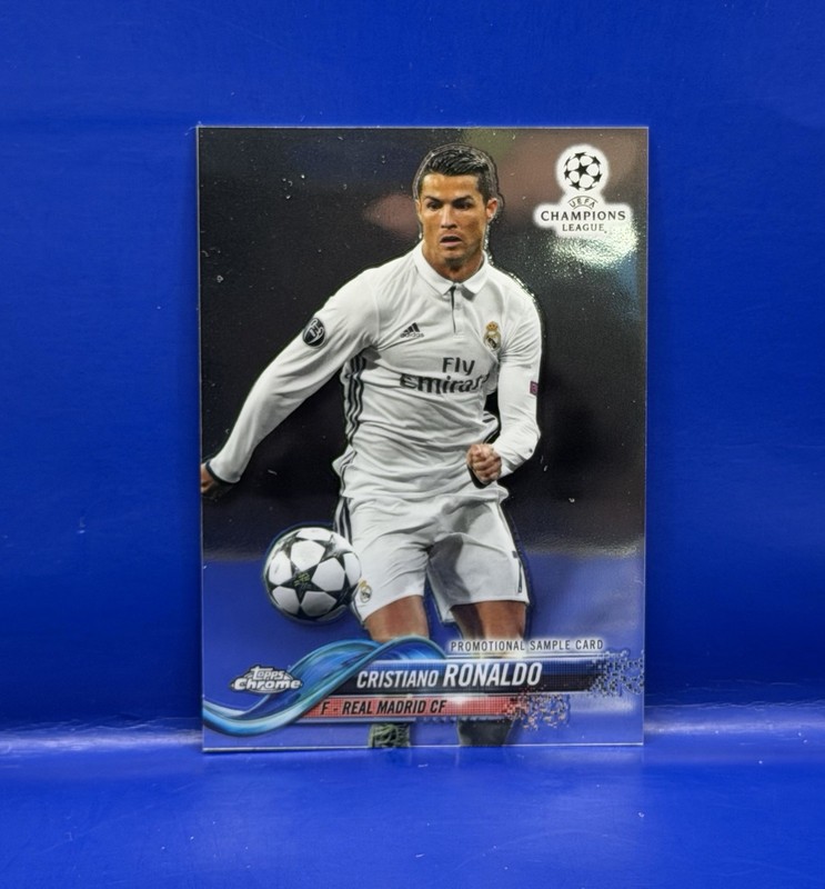 2018 Topps Chrome UCL Champions League CRISTIANO RONALDO Promotional Sample SSP
