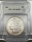 1891 $1 Morgan Silver Dollar Icg Au Quality
