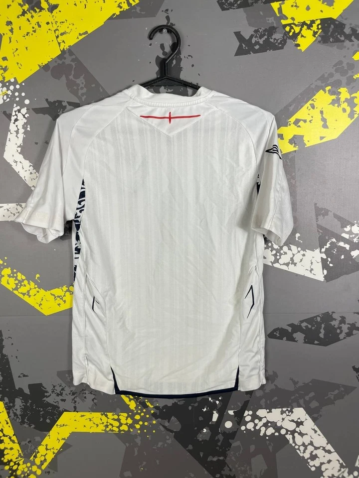 Camiseta Inglaterra local camiseta de fútbol 2007 - 2009 Umbro blanca joven talla M ig93 Foto 2 de 4
