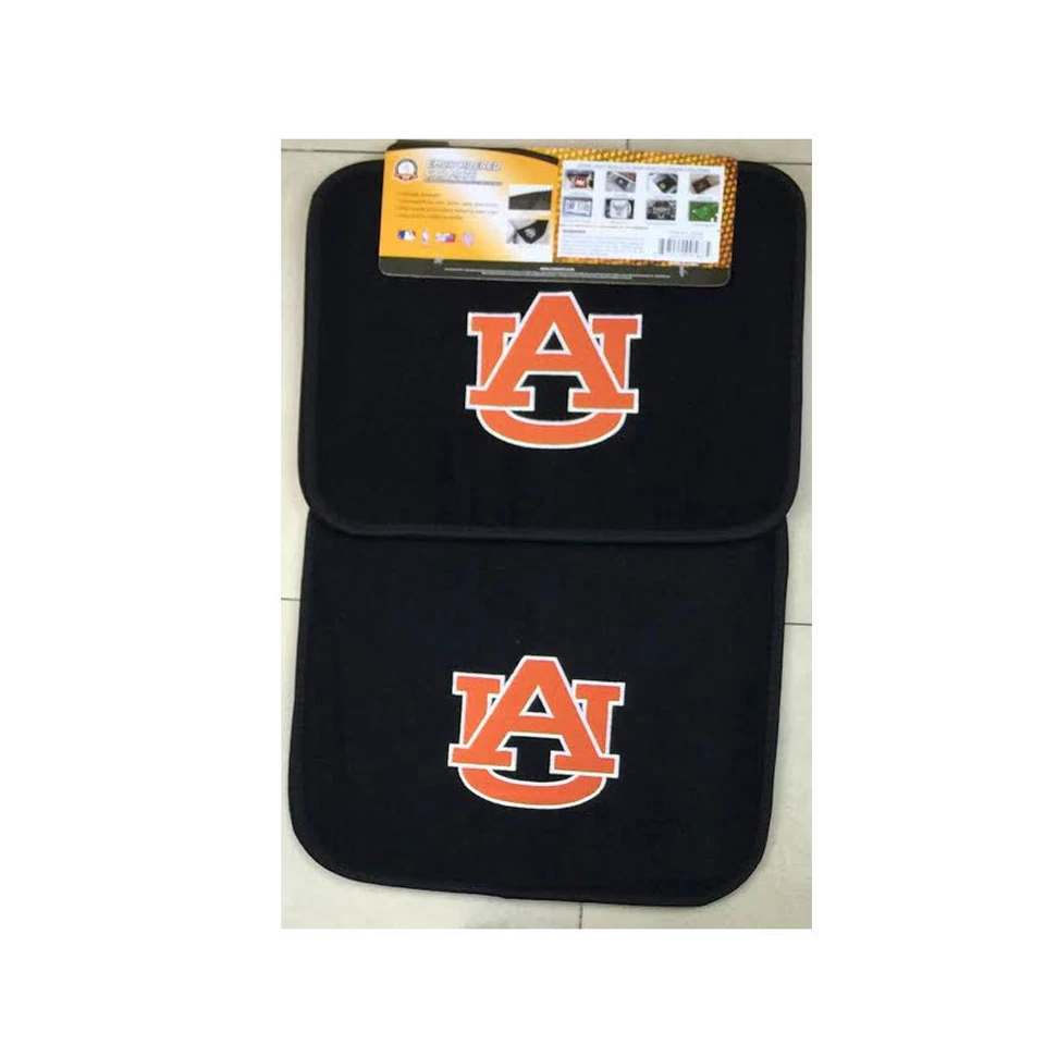 New 4pcs NCAA Auburn Tigers Car Truck Front Rear Carpet Floor Mats Set - Image 2 of 4