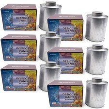 6 Packs 900 Gram Silica Gel Reusable Desiccants Canisters, Gun Safe Dehumidifier