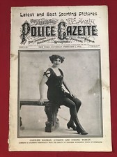 Police Gazette February 5, 1916 Caroline Bauman Athlete and a strong woman