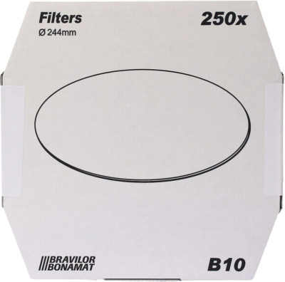 Bonamat Bravilor B10 Flat Filter Original 244 Mm Pack of 250 Coffee Filters