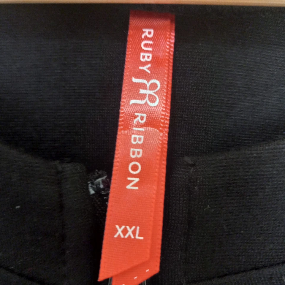 RUBY RIBBON  Womens Full Zip Black  Polyester Spandex Jacket Size XXL - Image 2 of 4