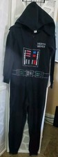 Star Wars Darth Vader Black Sleep Suit Pajamas Size M 8-10 Lucas Films