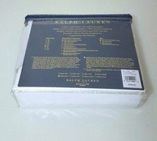 450 RALPH LAUREN HOME COLLECTION PALMER FULL/QUEEN DUVET WHITE/TAN