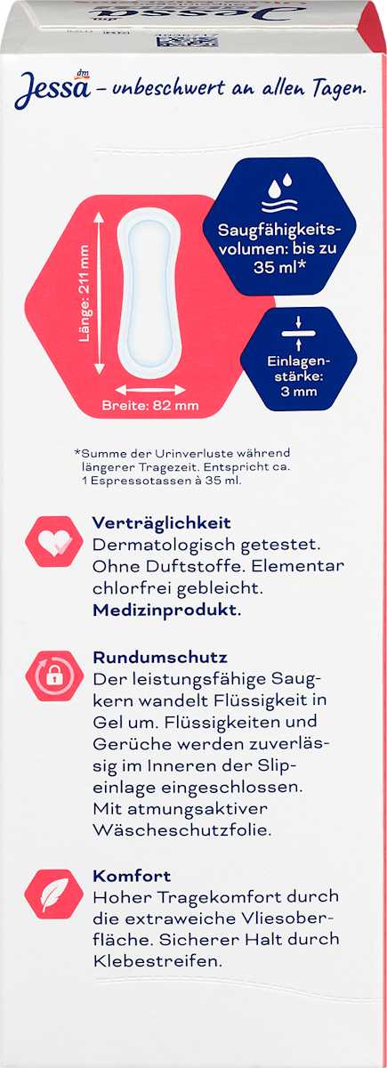 6 x 20 Stck | Jessa Diskret Slipeinlagen Inkontinenz Ultra Mini Plus |  eBay.de