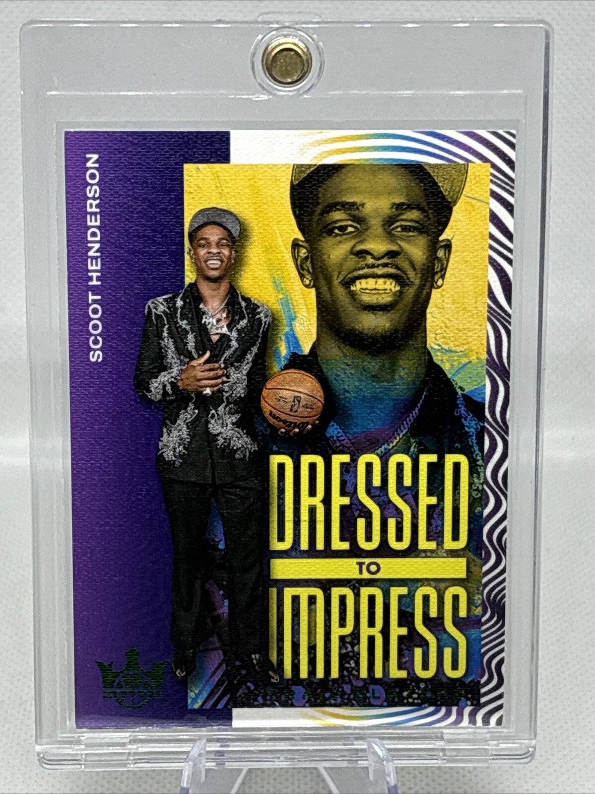 2023-24 Court Kings Dressed to Impress Scoot Henderson /25 Jade RC Blazers NM+